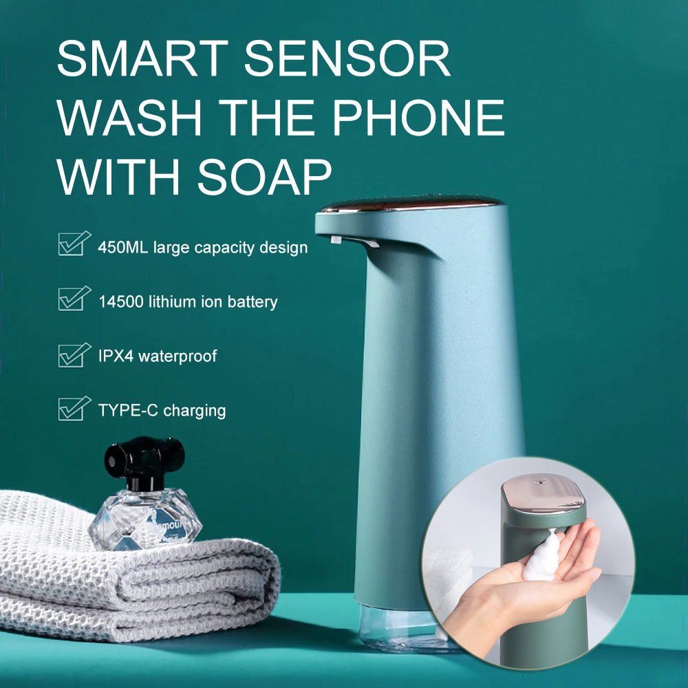 Automatic Foam Soap Dispensers Bathroom Smart Washing Hand Sanitizer Sensor Machine For Kitchen And Bathroom - Zambeel