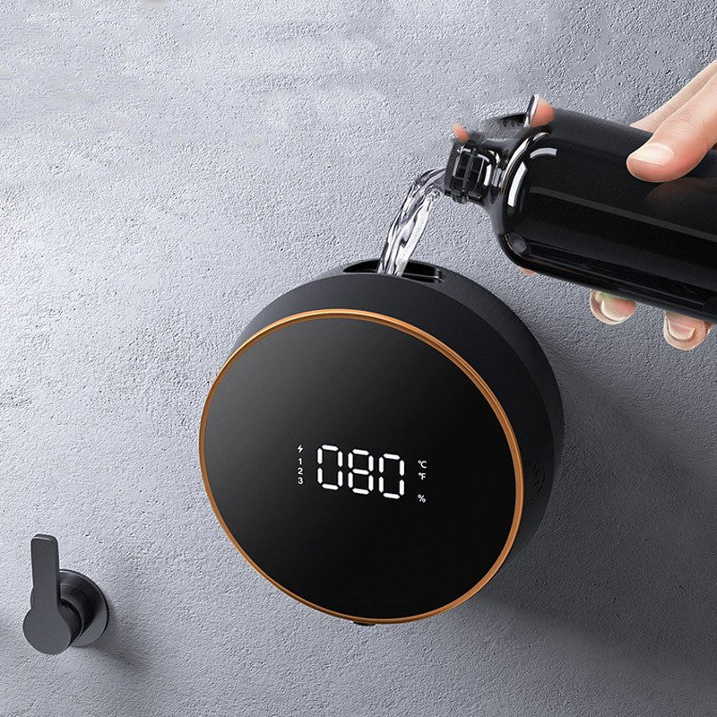 Automatic Induction Hand Sanitizer Machine Home Wall Mounted Foam Machine LED Temperature Display USB Rechargeable - Zambeel