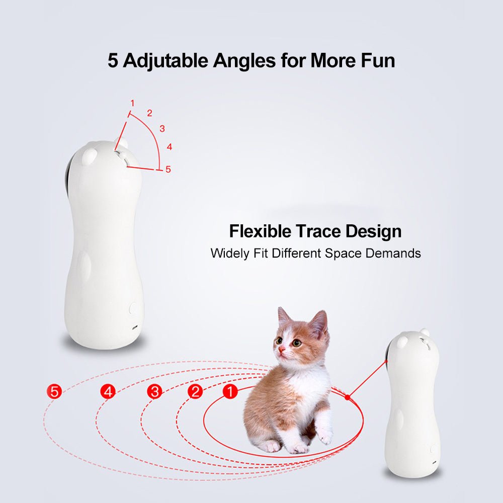 Automatic Laser Cat Toy Bear Laser Cat Toy LED Red Laser Cat Cat Toy - Zambeel