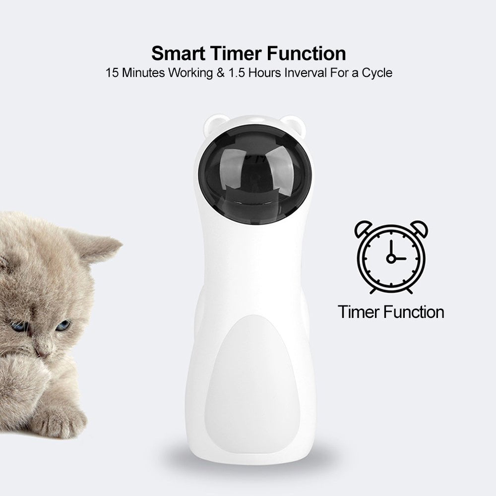 Automatic Laser Cat Toy Bear Laser Cat Toy LED Red Laser Cat Cat Toy - Zambeel