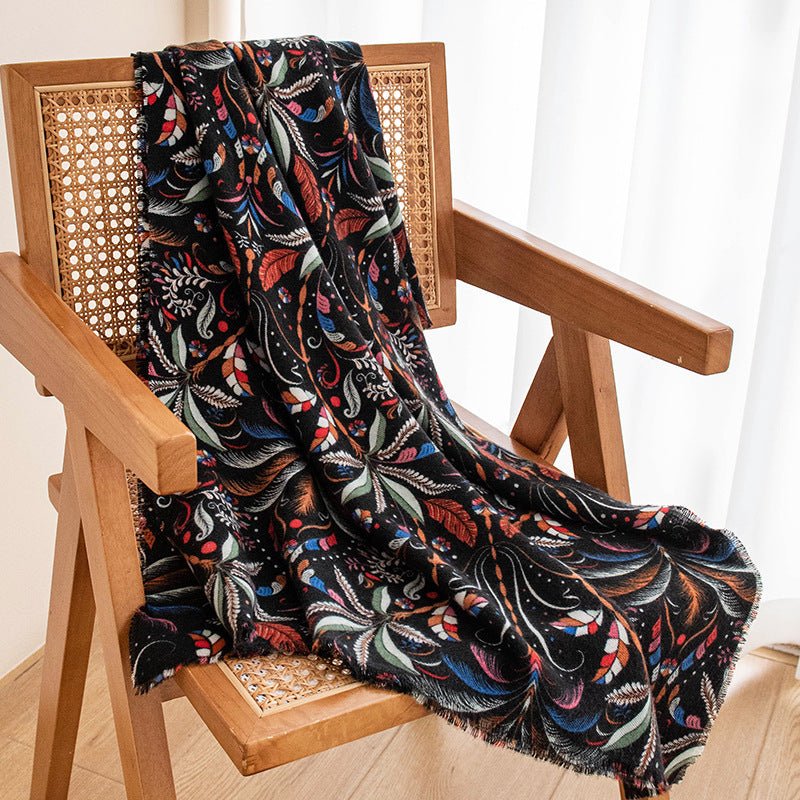 Autumn And Winter Cashmere Feel Scarf Women's All - match Atmosphere High Sense - Zambeel