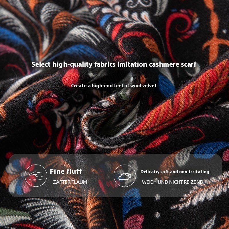 Autumn And Winter Cashmere Feel Scarf Women's All - match Atmosphere High Sense - Zambeel