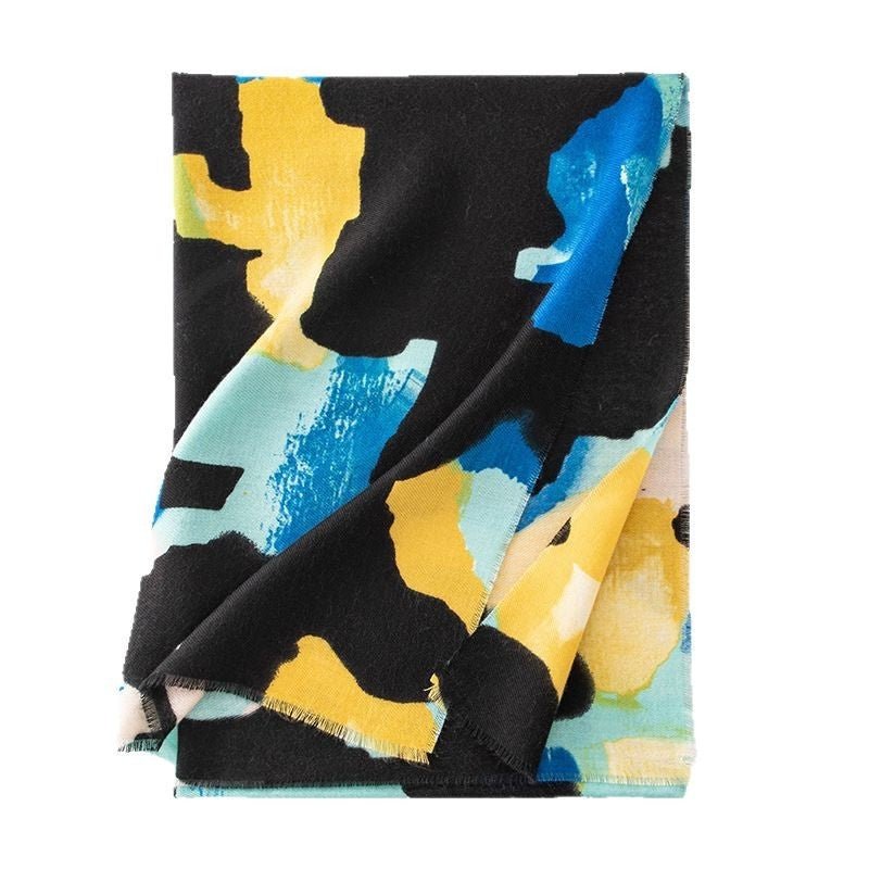 Autumn And Winter Cashmere Scarf Women's All - match Atmosphere High Sense - Zambeel