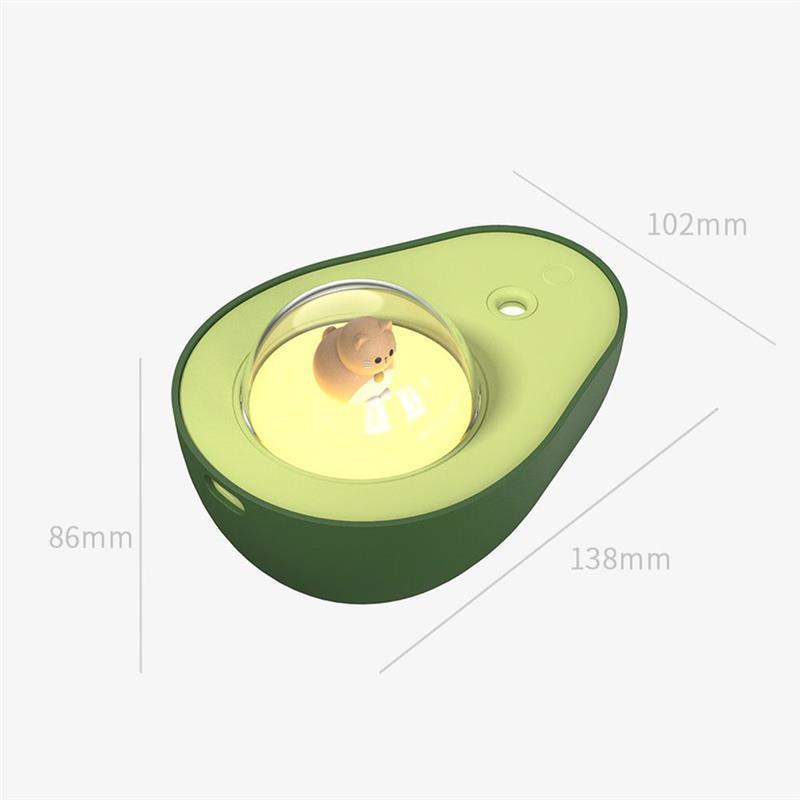 Avocado Mini Spray Humidifier USB Charging Night Light Portable Mist Sprayer For Home Car - Zambeel