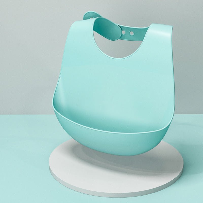 Baby Eating Bibs Baby Food Supplement Bibs Children Kids Saliva Waterproof Bibs Silicone Super Soft Food Rice Pockets - Zambeel