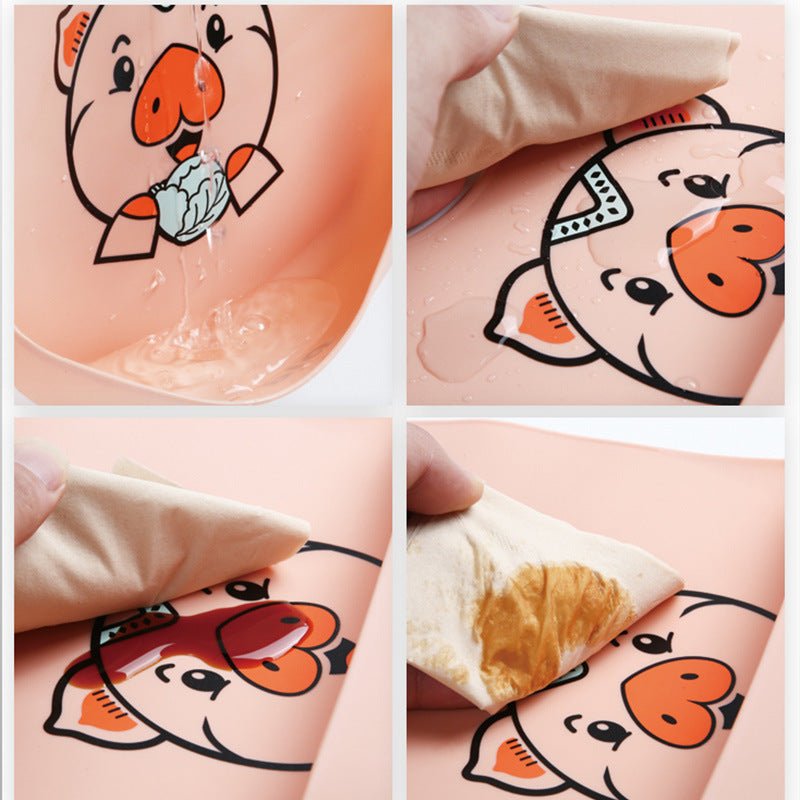 Baby Eating Bibs Baby Food Supplement Bibs Children Kids Saliva Waterproof Bibs Silicone Super Soft Food Rice Pockets - Zambeel