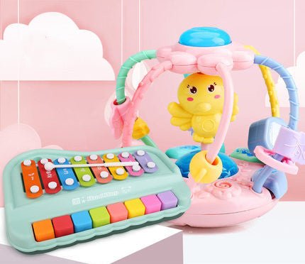 Baby Rattle Toy Teether Baby Grip Training Glowing Toy - Zambeel