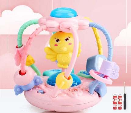 Baby Rattle Toy Teether Baby Grip Training Glowing Toy - Zambeel