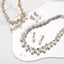 Baroque Alloy Necklace And Earrings Elegant Fashion All - match Bridal Formal Formal Dress Jewelry Suit - Zambeel