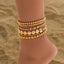 Beach Handmade Beaded Stretch Anklet XINGX - Zambeel