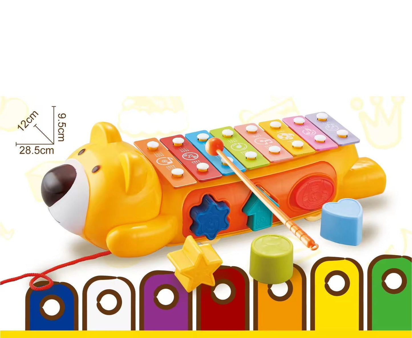 Bear Sliding Musical Toy - Zambeel