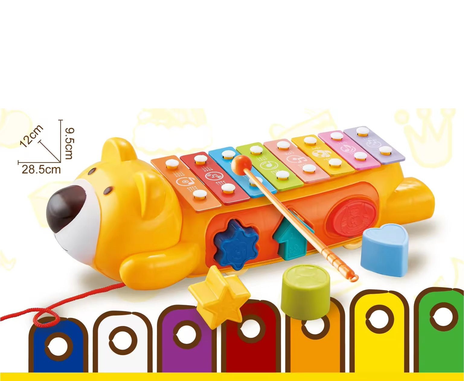 Bear Sliding Musical Toy - Zambeel