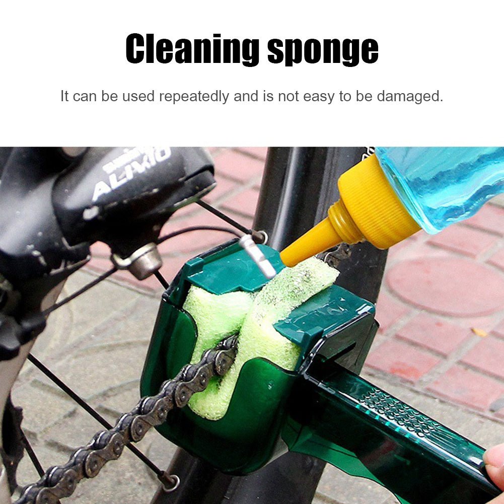 Bicycle Chain Cleaner Scrubber Brush Set Cycling Cleaning Kit Mountain Bike Wash Cleaning Tool - Zambeel