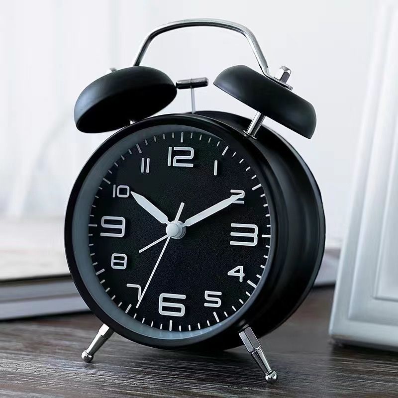 Big Sound Metal Personality Lazy Small Alarm Clock Luminous Simple Silent Bedside - Zambeel