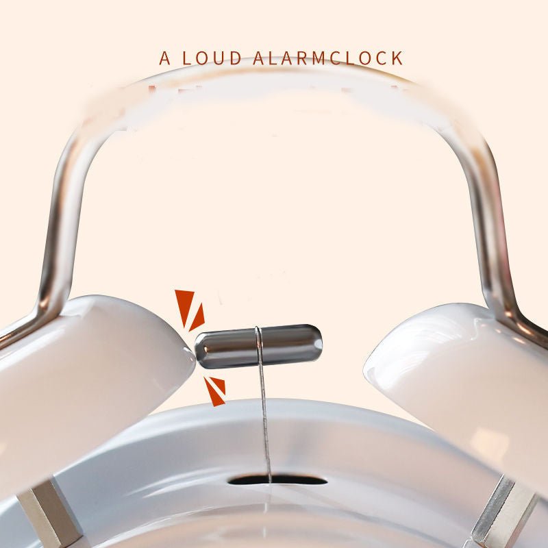 Big Sound Metal Personality Lazy Small Alarm Clock Luminous Simple Silent Bedside - Zambeel