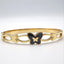 Black Enamel Butterfly Bangle - Zambeel