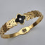 Black Petal Leaf Bangle - Zambeel