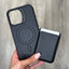 Black Wallet Phone Case with Card Holder - Zambeel