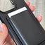 Black Wallet Phone Case with Card Holder - Zambeel