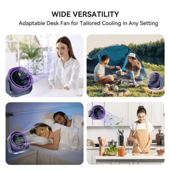 Bladeless Desk Fan with Digital Display - Zambeel