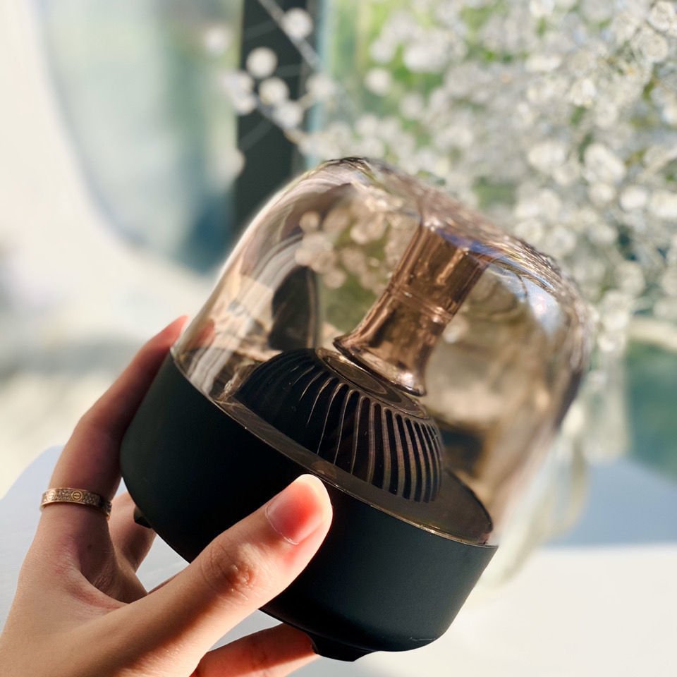 Blue Glass Speaker Desktop MINI Computer Bass - Zambeel