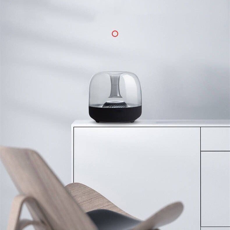 Blue Glass Speaker Desktop MINI Computer Bass - Zambeel