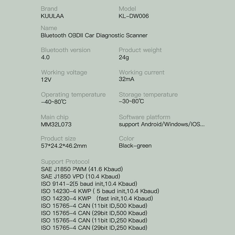 Bluetooth OBD Auto Fault Detector - Zambeel