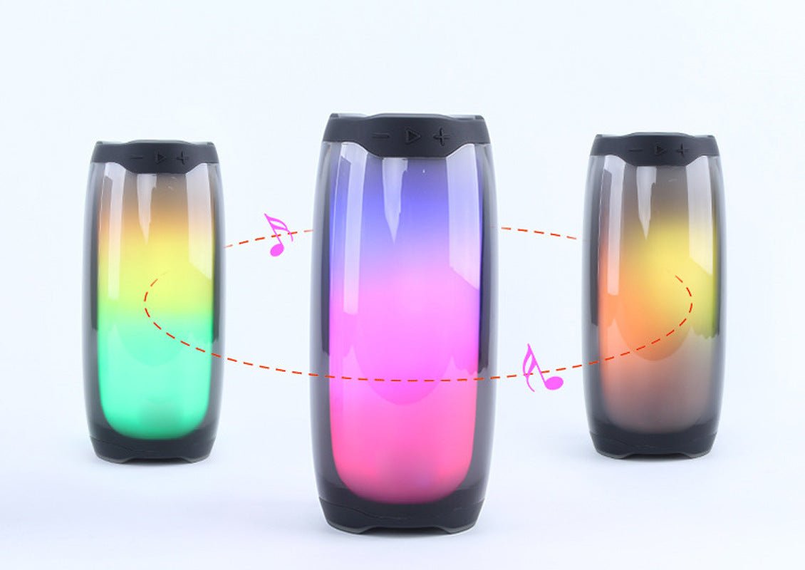Bluetooth Speaker, Colorful Light Effect, Card Subwoofer, Colorful Light Sound - Zambeel