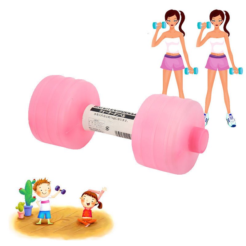 Body Building Water Dumbbell Weight Dumbbells Slimming Fitness Gym Equipment Yoga for Training Sport Plastic Bottle Exercise - Zambeel