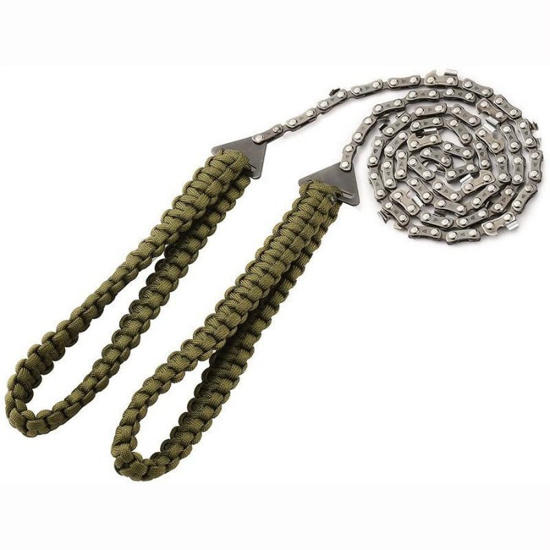 Braided Umbrella Rope Camping Survival Pocket Saw - Zambeel