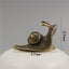 Brass Tea Pet Snail Decoration Pure Copper Paperweight Solid Core To Do Old Artifact - Zambeel