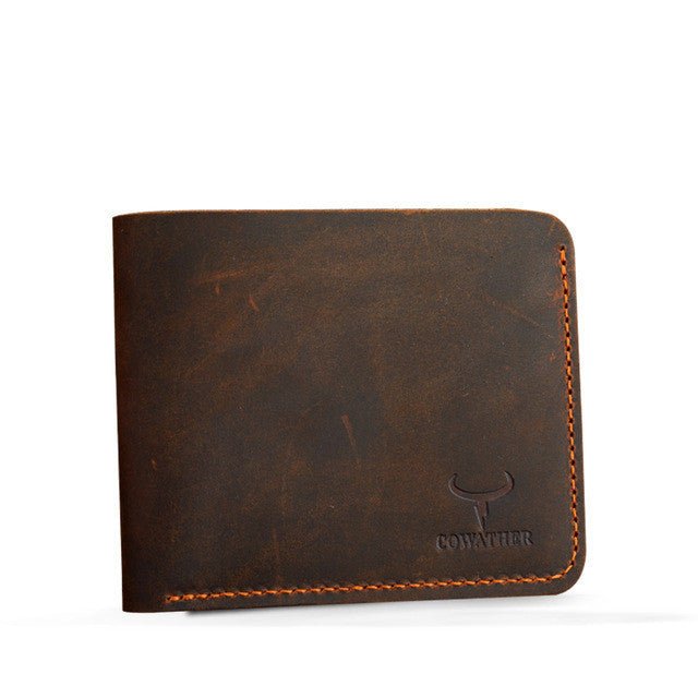 Business Fashion Men Retro Short Wallet - Zambeel