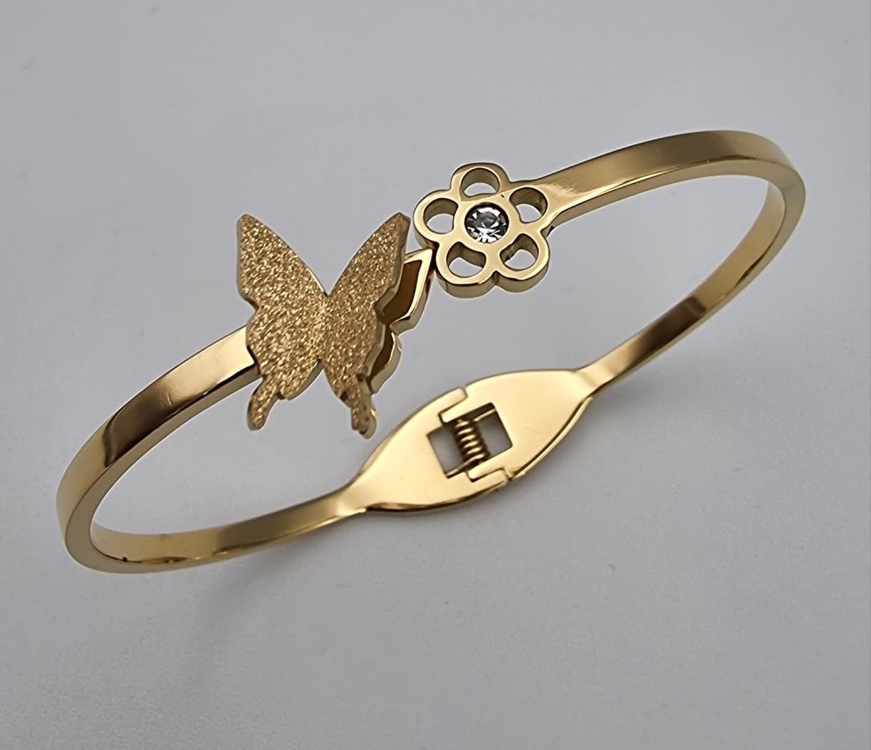 Butterfly & Blossom Harmony Bangle - Zambeel