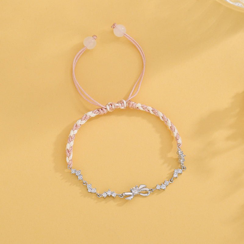 Butterfly Diamond Woven Bracelet Simple - Zambeel