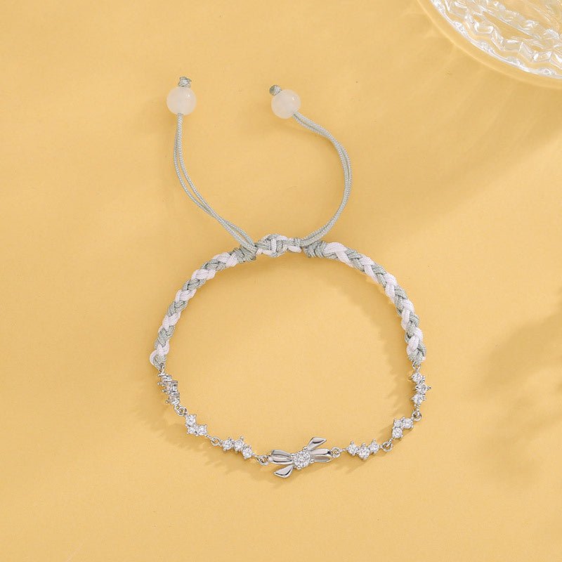 Butterfly Diamond Woven Bracelet Simple - Zambeel