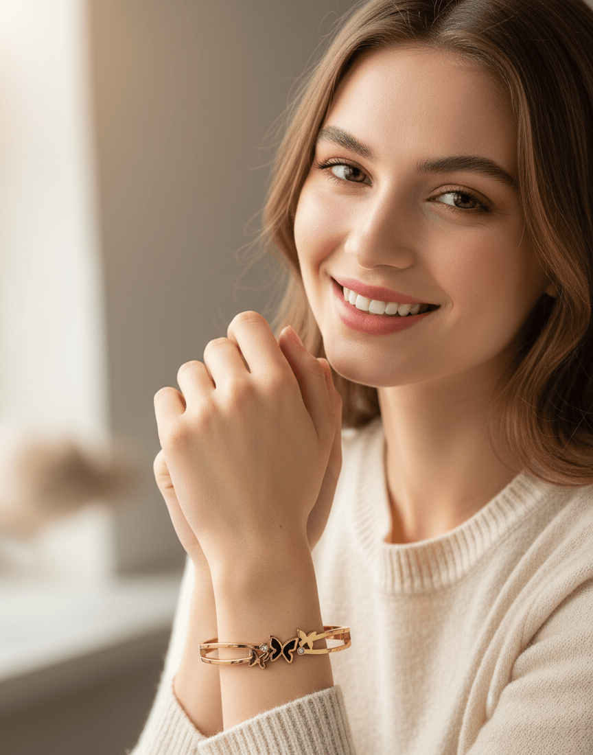 Butterfly Grace Bangle - Zambeel