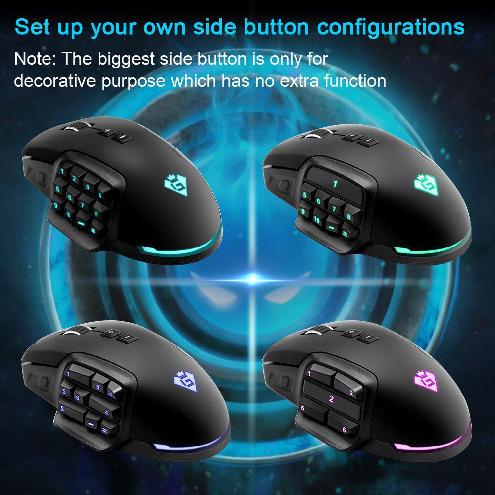 Button Laser Programming Gaming Computer Mouse Backlight Gaming Mouse - Zambeel