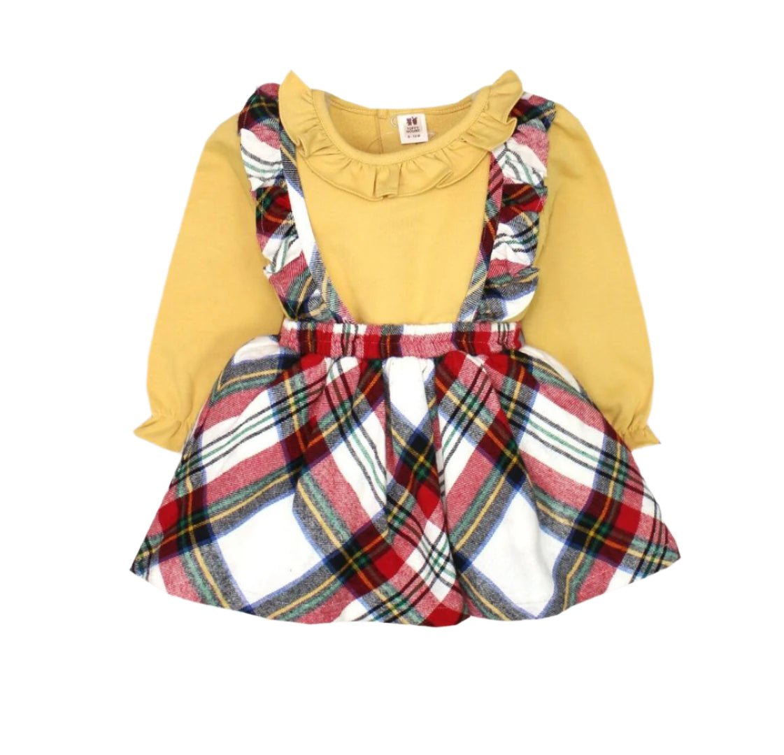 Button Up Checked Frock - Zambeel