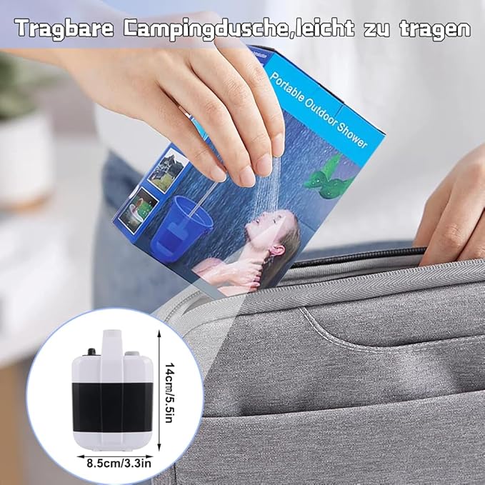 Camping Shower With Pump - Zambeel