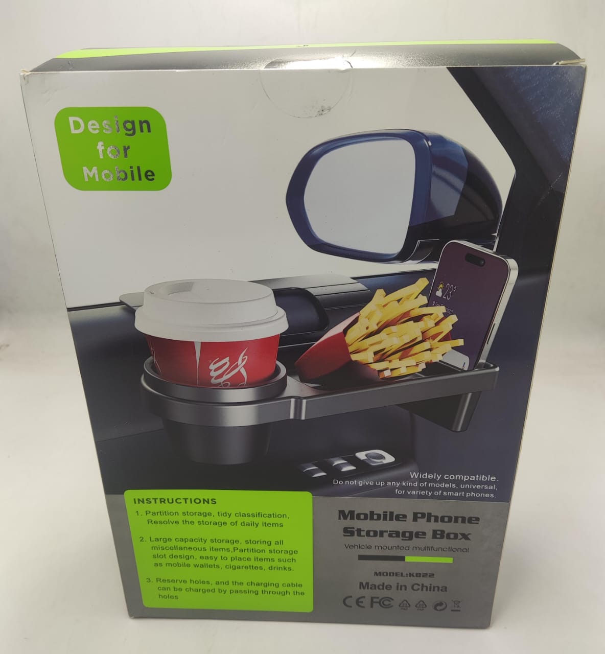 Car Armrest Mobile Phone & Cup Holder - Zambeel