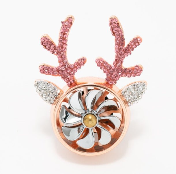 Car Aromatherapy, Diamond - encrusted Antlers, Car Ornaments, Perfume Fans, Car Accessories - Zambeel