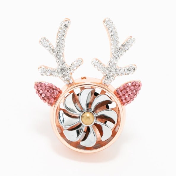 Car Aromatherapy, Diamond - encrusted Antlers, Car Ornaments, Perfume Fans, Car Accessories - Zambeel