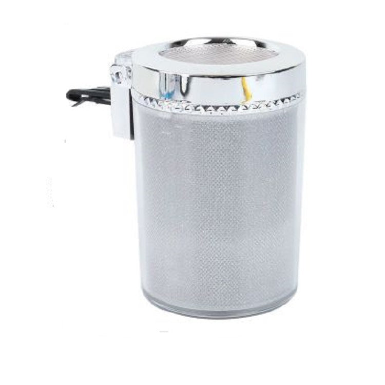 Car Ashtray With LED Light RGB Ambient Light Cigarette Cigar Ash Tray Container Trash Can Portable Ashtray Auto Accessories - Zambeel