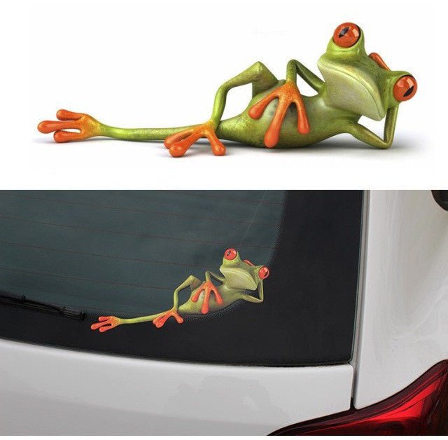 Car Body Scar Cover Funny Frog Sticker - Zambeel