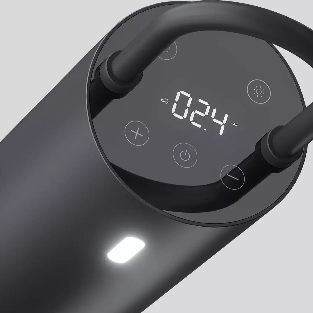 Car Emergency Lighting Tire Pressure Detection Digital Display Air Pump - Zambeel