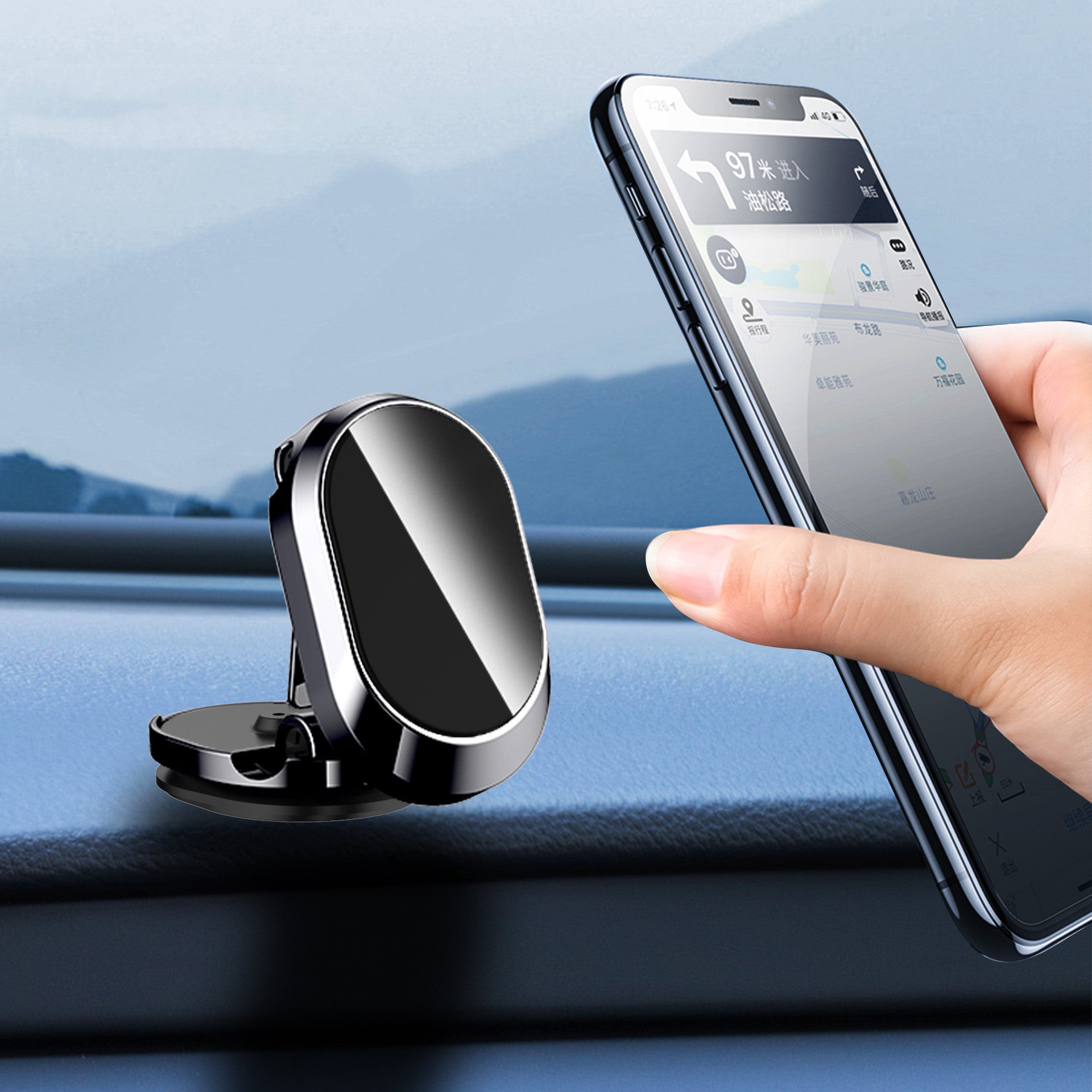 Car Folding Magnetic Phone Holder 360 Rotation - Zambeel