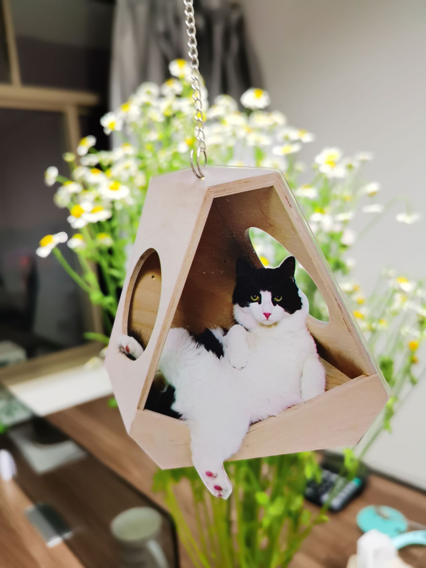 Car Kitty Balloon Pendant Colorful - Zambeel