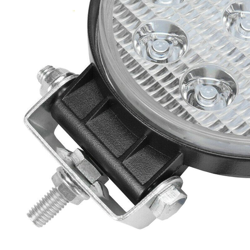 Car LED Work Light Mini Round 9 Lights 27W Auxiliary Light Modified Headlight Engineering Spotlight Headlight - Zambeel