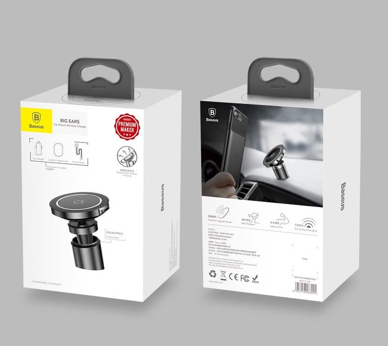 Car Magnetic Wireless Charger For Android Universal Air Outlet Clip - Zambeel