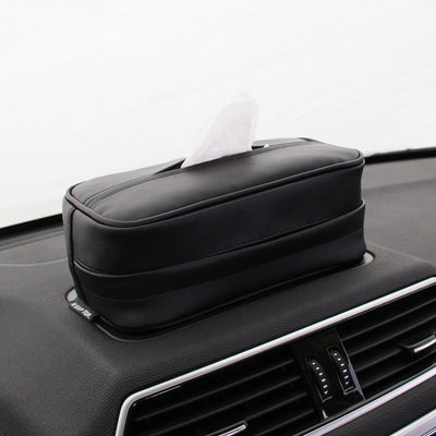 Car PU Hanging Leather Box Car Pumping Paper Bag - Zambeel